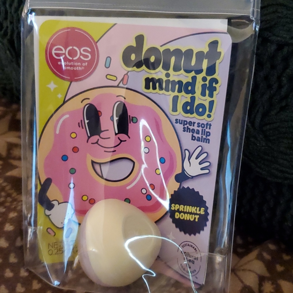 New Eos special edition sprinkle donut lip…
